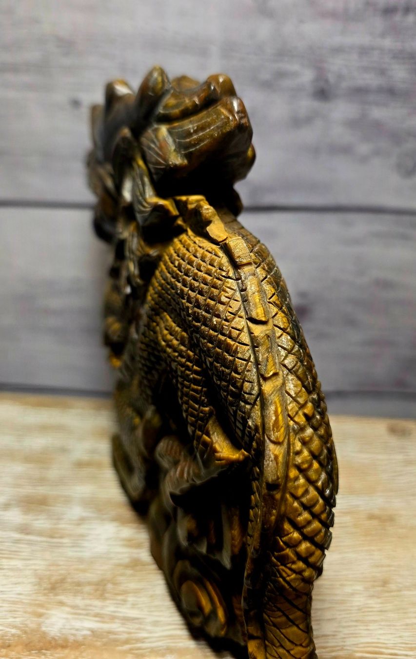 Minerali & Pietre curative: Top Tigerauge Qilin 1.87kg – Nuovo e nell'imballaggio originale da Matzingen venduto da Shay_Crystalz 4