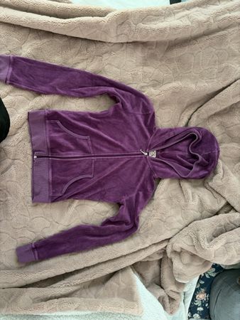 Juicy Couture Kapuzenjacke lila Velours guter Zustand