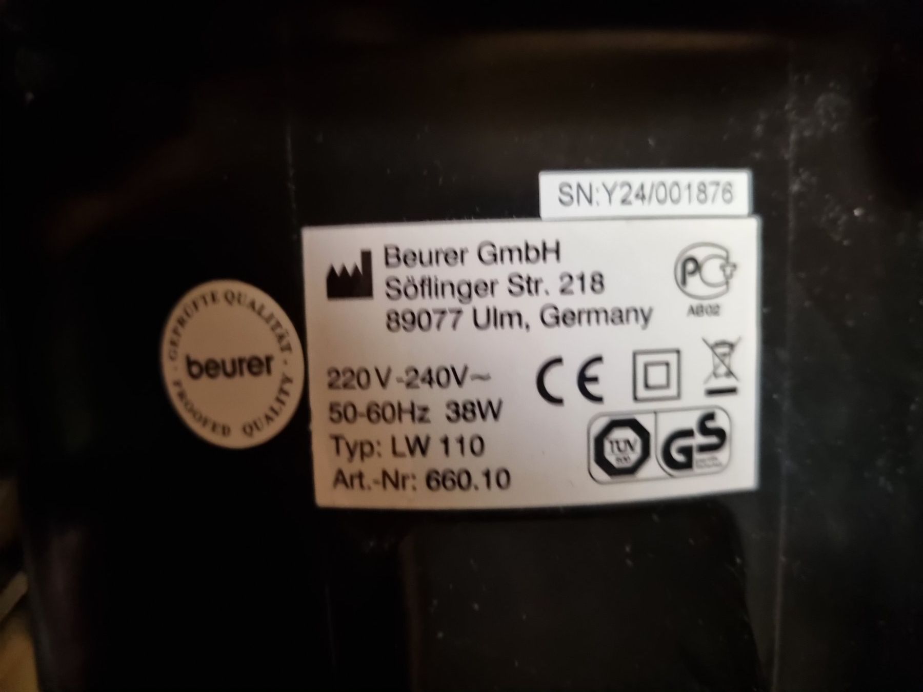 Beurer Luftreiniger: Beurer LW 110 (Luftreiniger) – Gebraucht aus St. Stephan von Tinelj 4