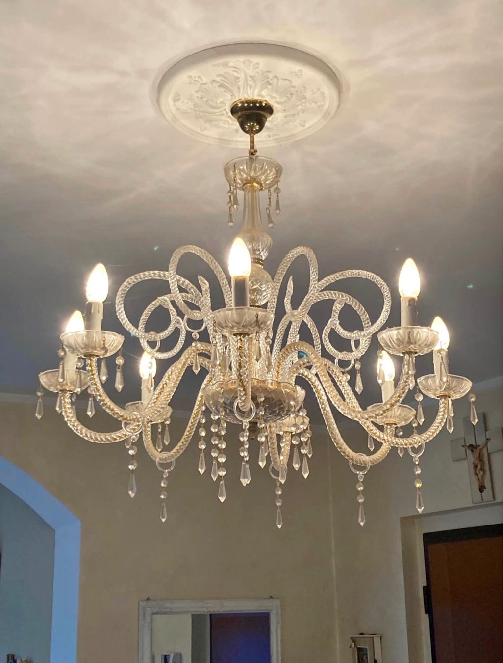 Lampadari & plafoniere: Murano Glas Kronleuchter - 1960/70 – Usato da Zürich venduto da gabriel_128