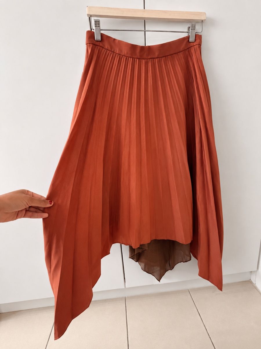 Gonne: Acne Studios Pleated Asymmetric Skirt Size 38 Brown – Usato da Fribourg venduto da aix_fs82