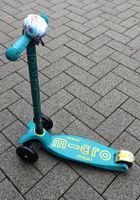Micro Maxi Scooter türkis mit Klingel gebrauchter Zustand