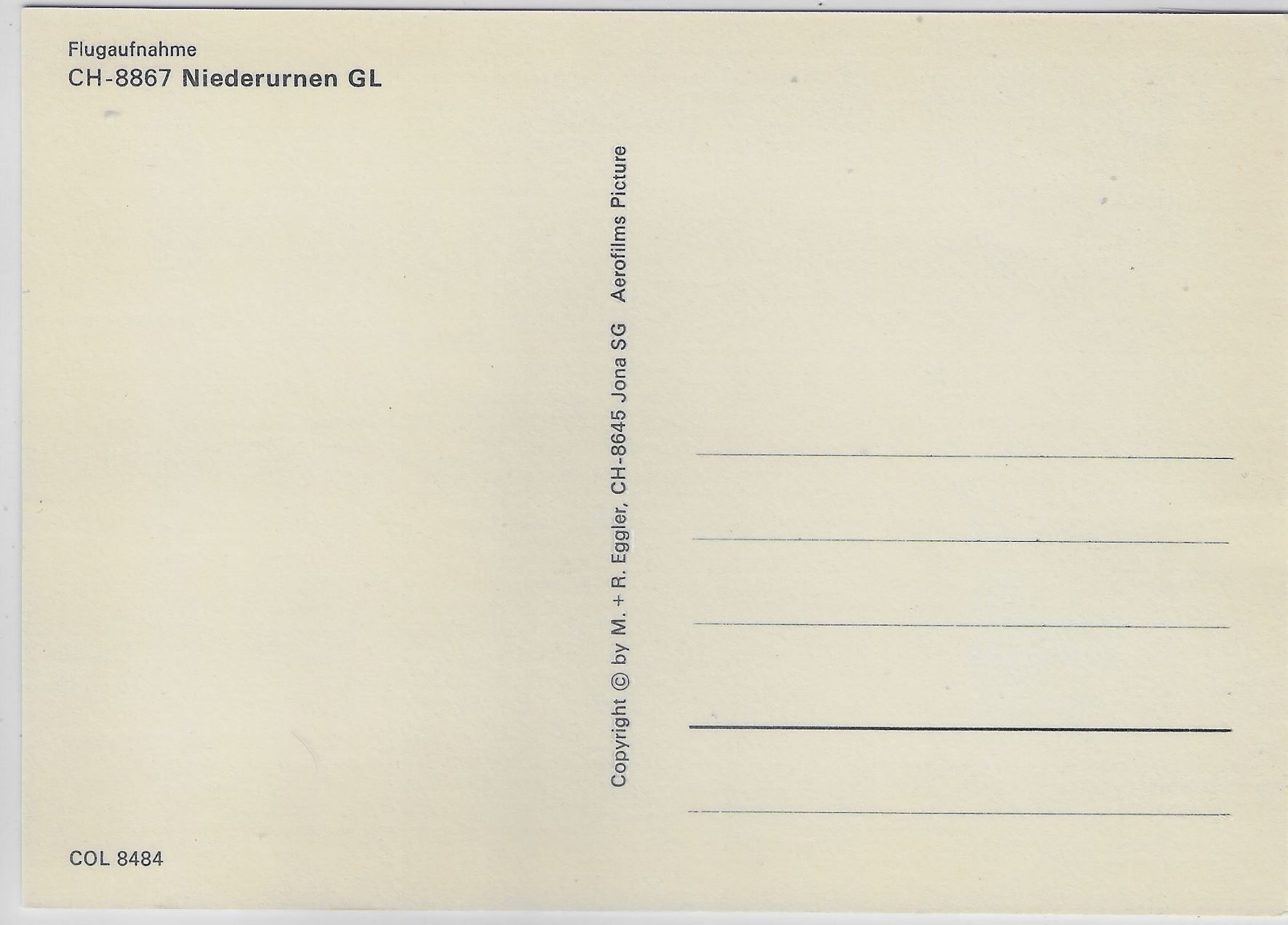 Cartoline postali: Flugaufnahme Niederurnen GL – Antico da Ettingen venduto da Kartenplanet 1