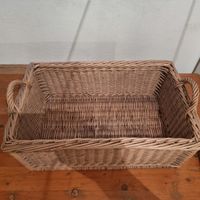 Grosse Vintage Wäschetruhe/Holztruhe aus Korbweide🧺