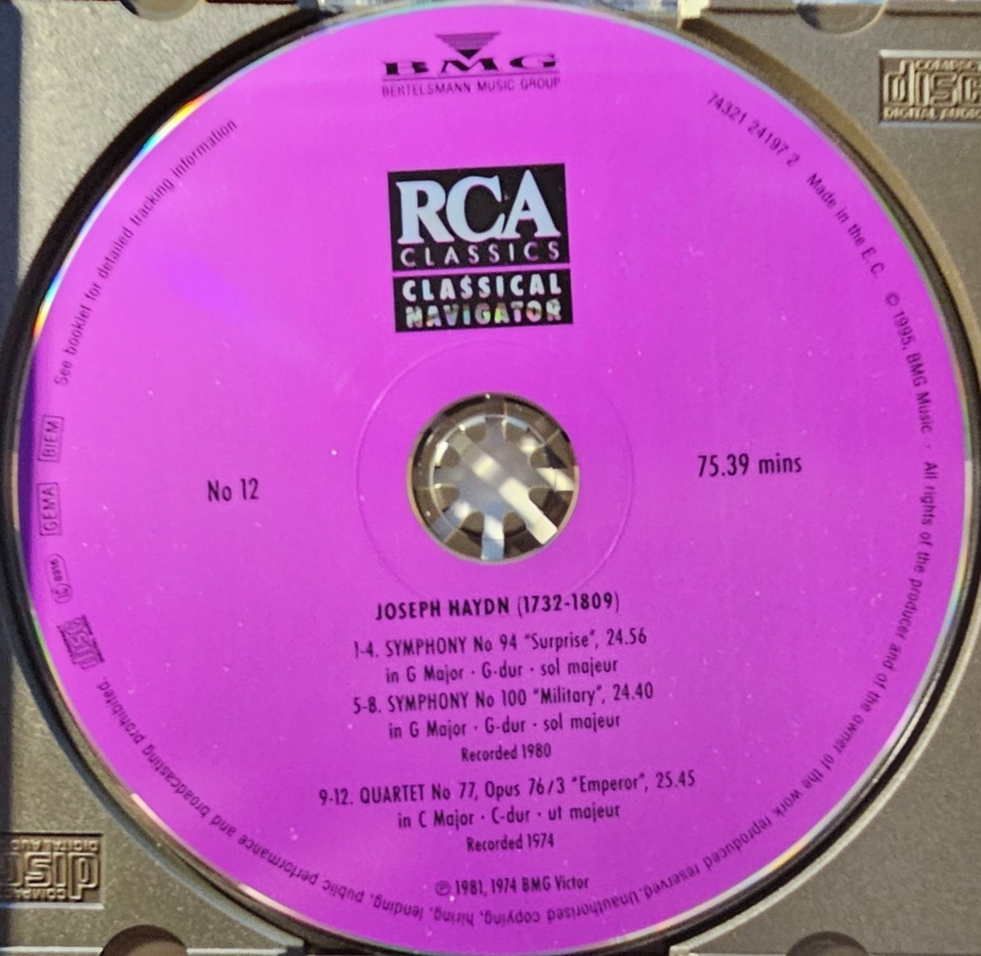 CDs: Haydn, Paillard - Symphony No 94 & No 100 – Gebraucht aus Wahlen b. Laufen von Cg10 1