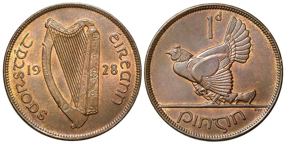 Tutti le monete: Irland, Penny 1928 – Usato da Chiasso venduto da Novamarketing