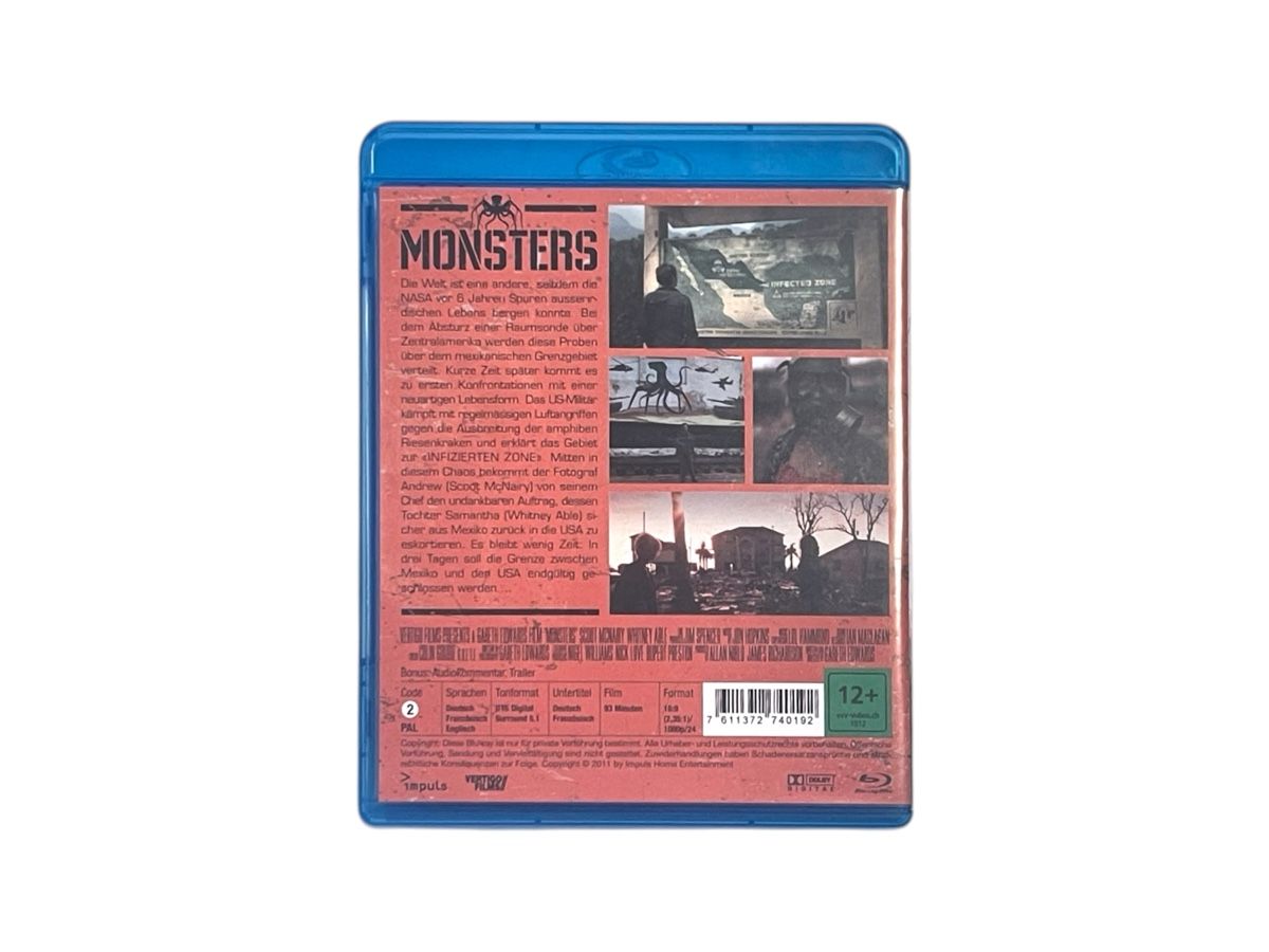 Alle DVDs: Monsters - Blu-Ray - Sci-Fi-Horror - Top Zustand! – Gebraucht aus Luzern von woti-shop 1