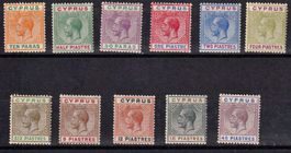 Zypern, Mi58-68*, KW € 260.00