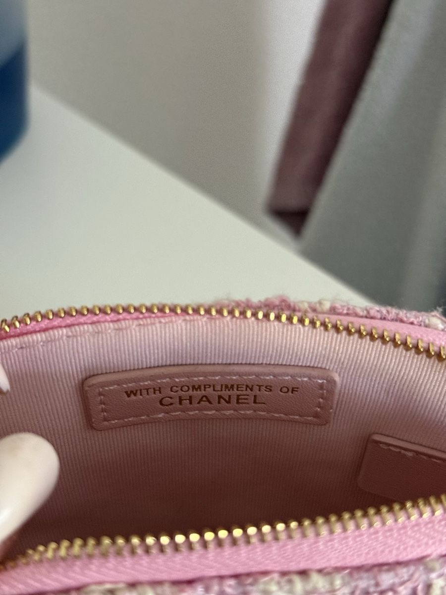 Chanel Borse da donna: CHANEL Pink Houndstooth Mini Tweed Tasche – Nuovo (secondo la descrizione) da Winterthur venduto da Skerk18 6