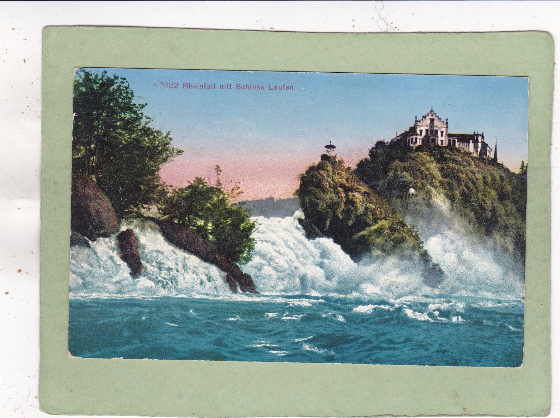 Cartoline postali: Rheinfall mit Schloss Laufen – Usato da Herisau venduto da Lisegrat2008