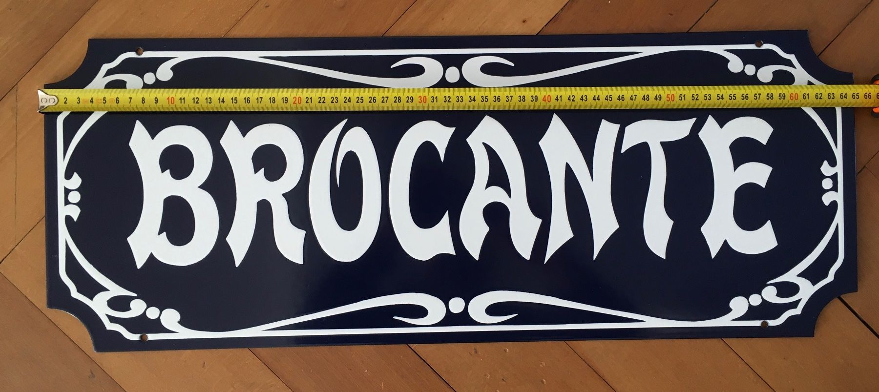 Schilder: Email Schild Brocante Paris blau weiss – Gebraucht aus Bern von flip08 3