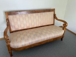 Antikes Sofa: Biedermeier Empire-stil
