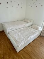Kinderbett weiss mit Bettkasten und Ausziehbett
