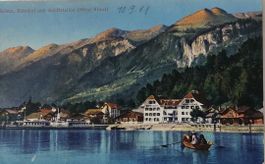 BRIENZ - Bahnhof, Schiffstation, Hôtel Kreuz - 1911