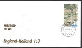 Sonderbrief Fussball EM Deutschland 1988 England Holland 1:3
