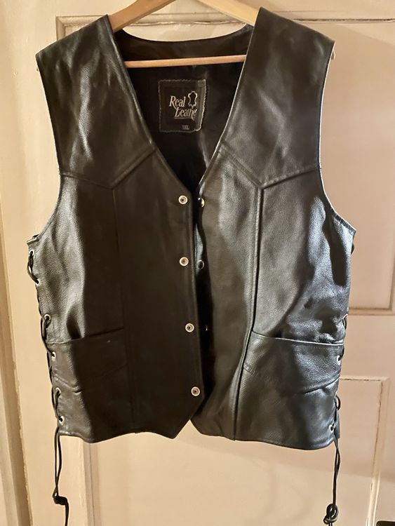 Veste de moto en cuir à clous : veste de motard pour femme, taille moyenne - France