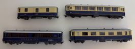 Bemo H0m RhB 4er Set Alpine Pullmann Express