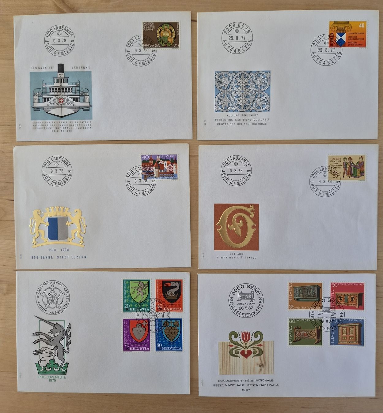 Tous les timbres: Ersttagsbriefe – D'occasion à Erlach par Kjt 7
