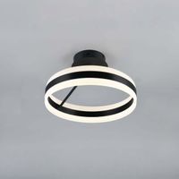 LED Deckenleuchte, Schwarz, Up-Downlight