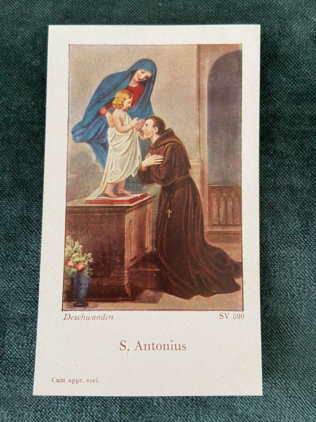 Foto & Immagini: Heiliger Antonius Helgeli  Heiligenbildchen Andachtsbild – Usato da Luzern venduto da waterfront1