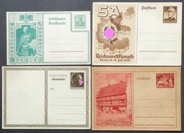 DEUTSCHES REICH: 4 Postkarten * aus 1913–1942