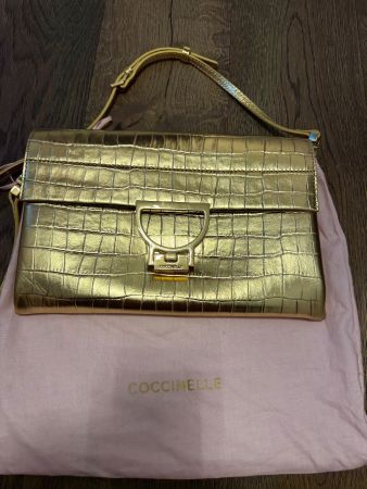 Coccinelle Gold Clutch Bag – Brand New