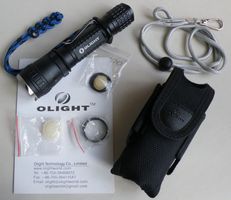 Taschenlampe OLIGHT M20SX JAVELOT mit Holster Akku 18650