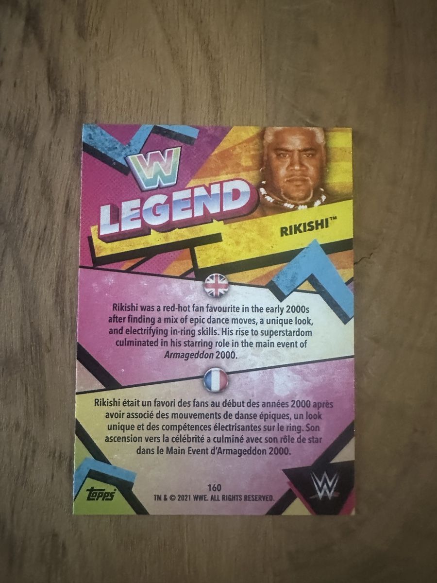 Topps Carte collezionabili: Rikishi WWE Legend Topps – Nuovo (secondo la descrizione) da Luzern venduto da LuzernTCGLab 1