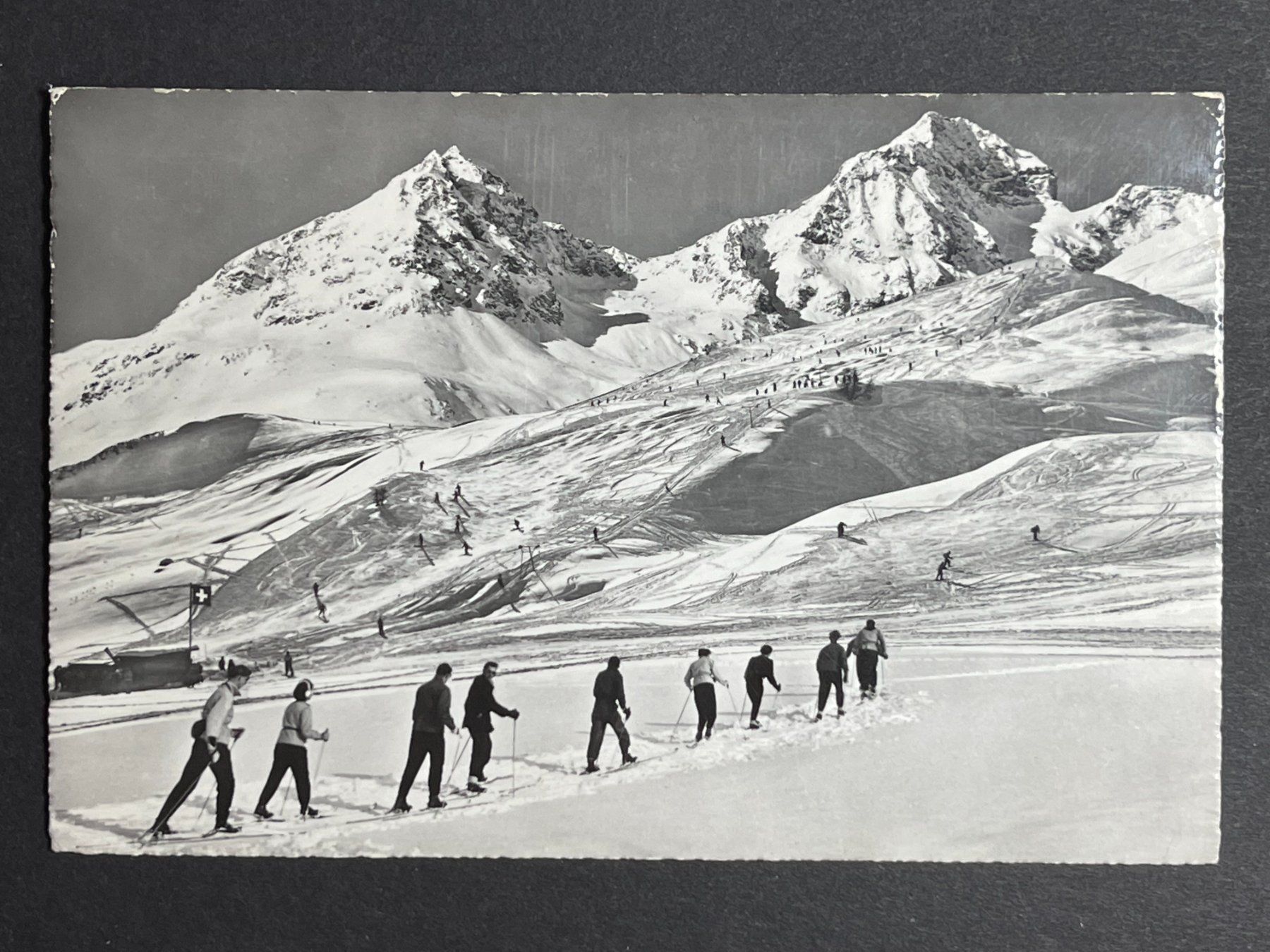 Cartoline postali: St. Moritz - Skigebiet – Usato da Steg VS venduto da danwer74