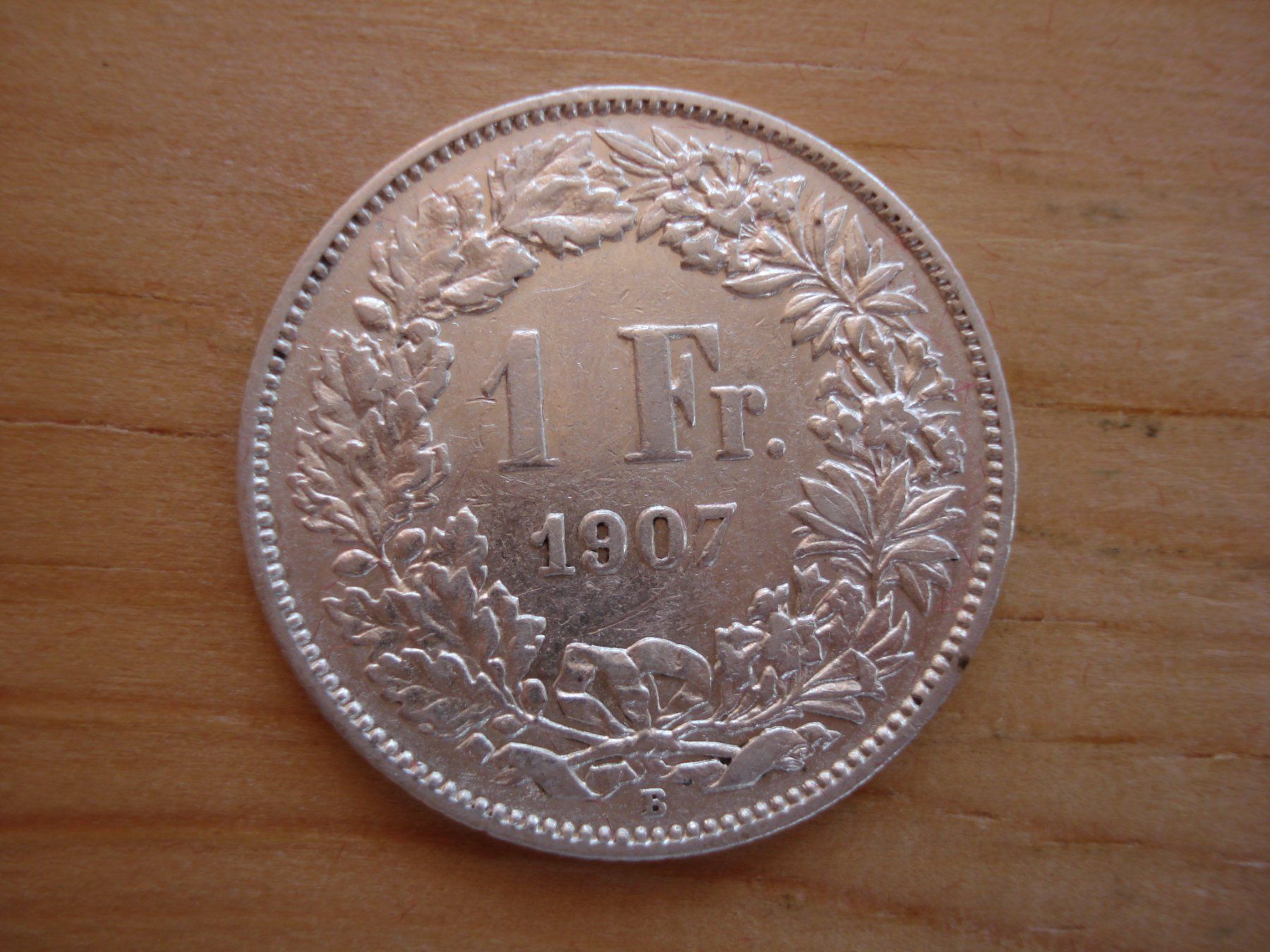 Tutti le monete: (C1) 1 Franken 1907 VZ- – Usato da Erlach venduto da Net-Coins