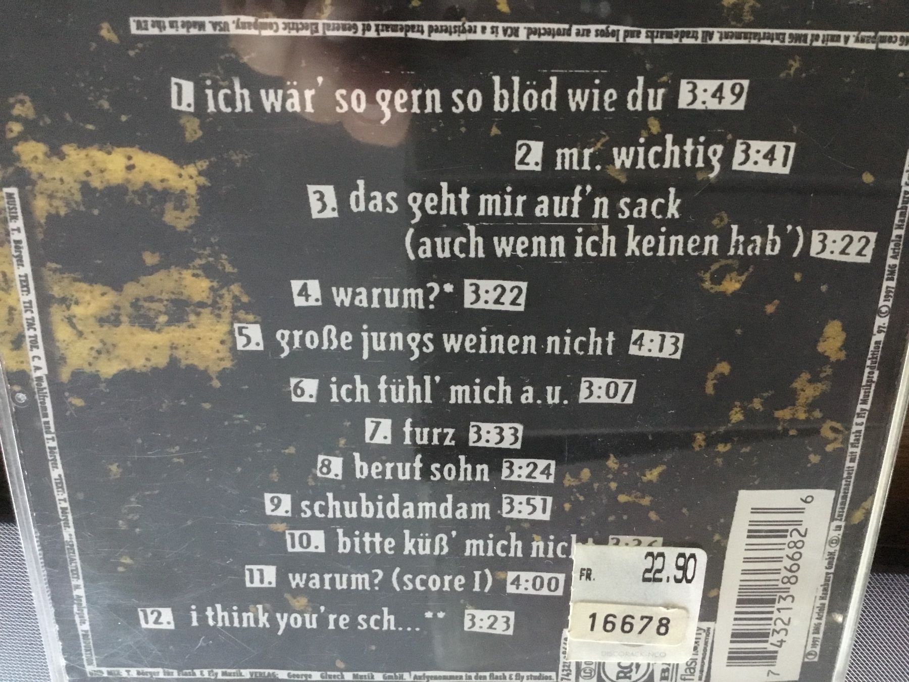 CDs: TIC TAG TOE   🎸 – D'occasion à Thierachern par sweden08 1