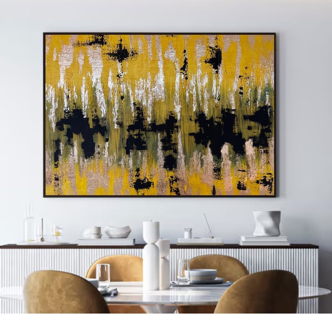 Gemälde: Black Ember in Metallic Pulse Textured Painting – Neu und originalverpackt aus Zürich von chj_855s 2