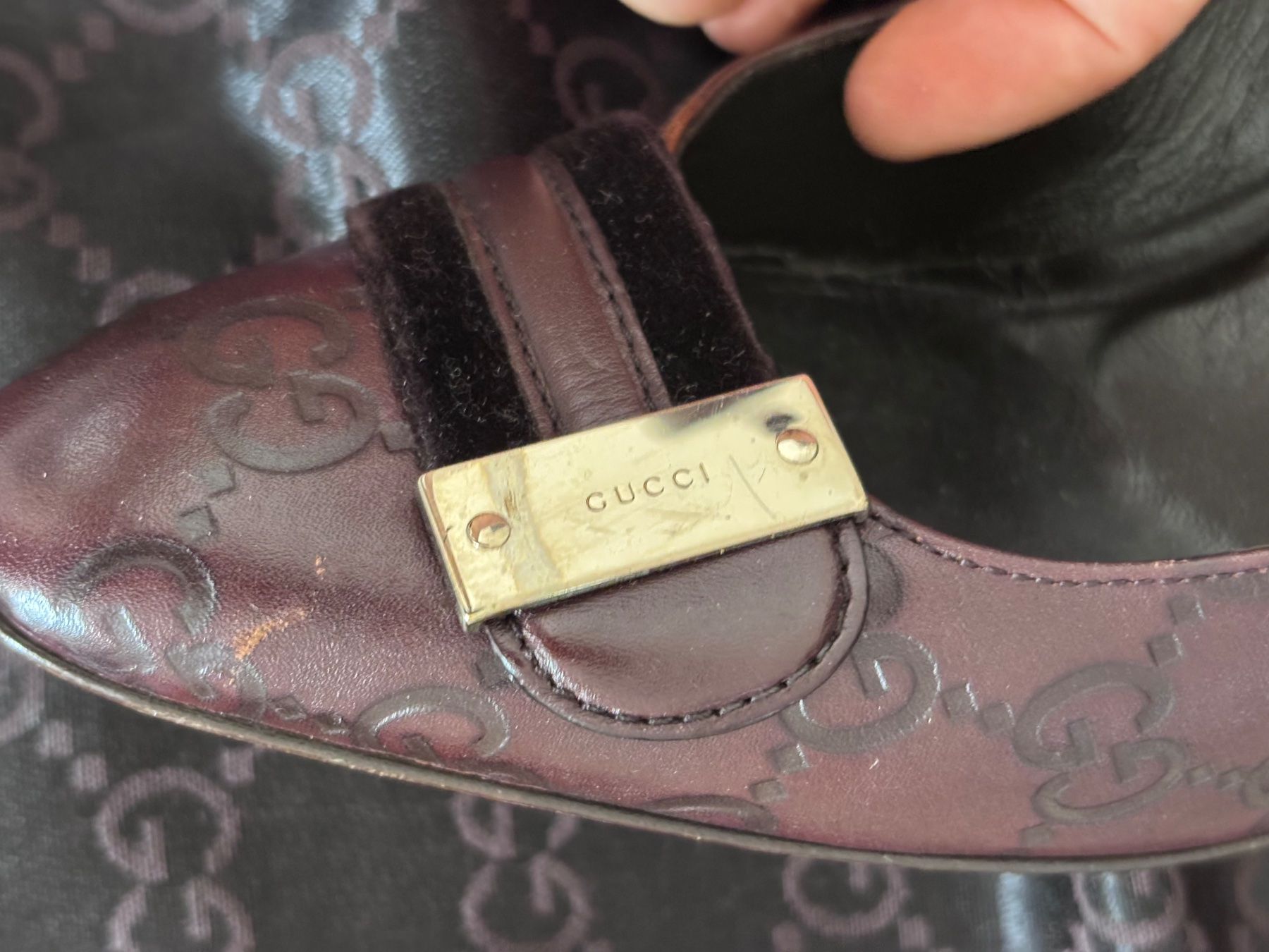 Gucci Scarpe da donna: GUCCI DÉCOLLETÉ DARK BROWN size 36.5 – Usato da Chiasso venduto da Aupa74 4