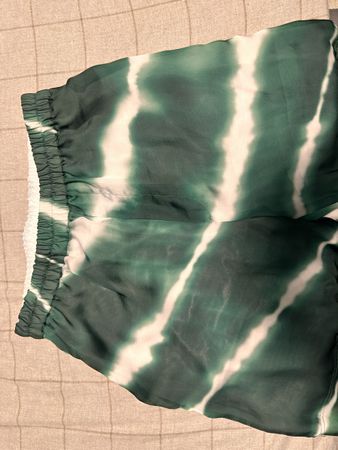 Emerald Tie-Dye Sheer Beach Trousers - Summer Style!