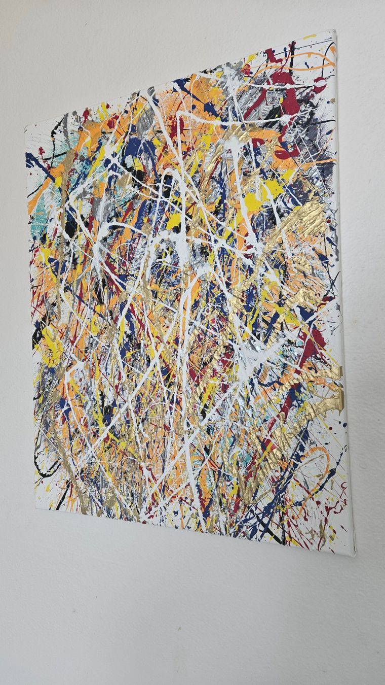 Gemälde: Tableau d'art moderne, explosion de couleurs vives! – Neu (gemäss Beschreibung) aus Le Locle von fab_c9hh 1