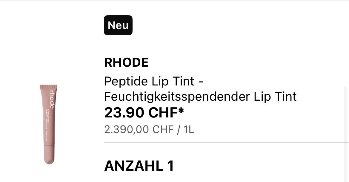 Rhode Make-up: Rhode Peptide Lip Tint - TOAST – Neu (gemäss Beschreibung) aus Bolligen von yue_9wxw 2