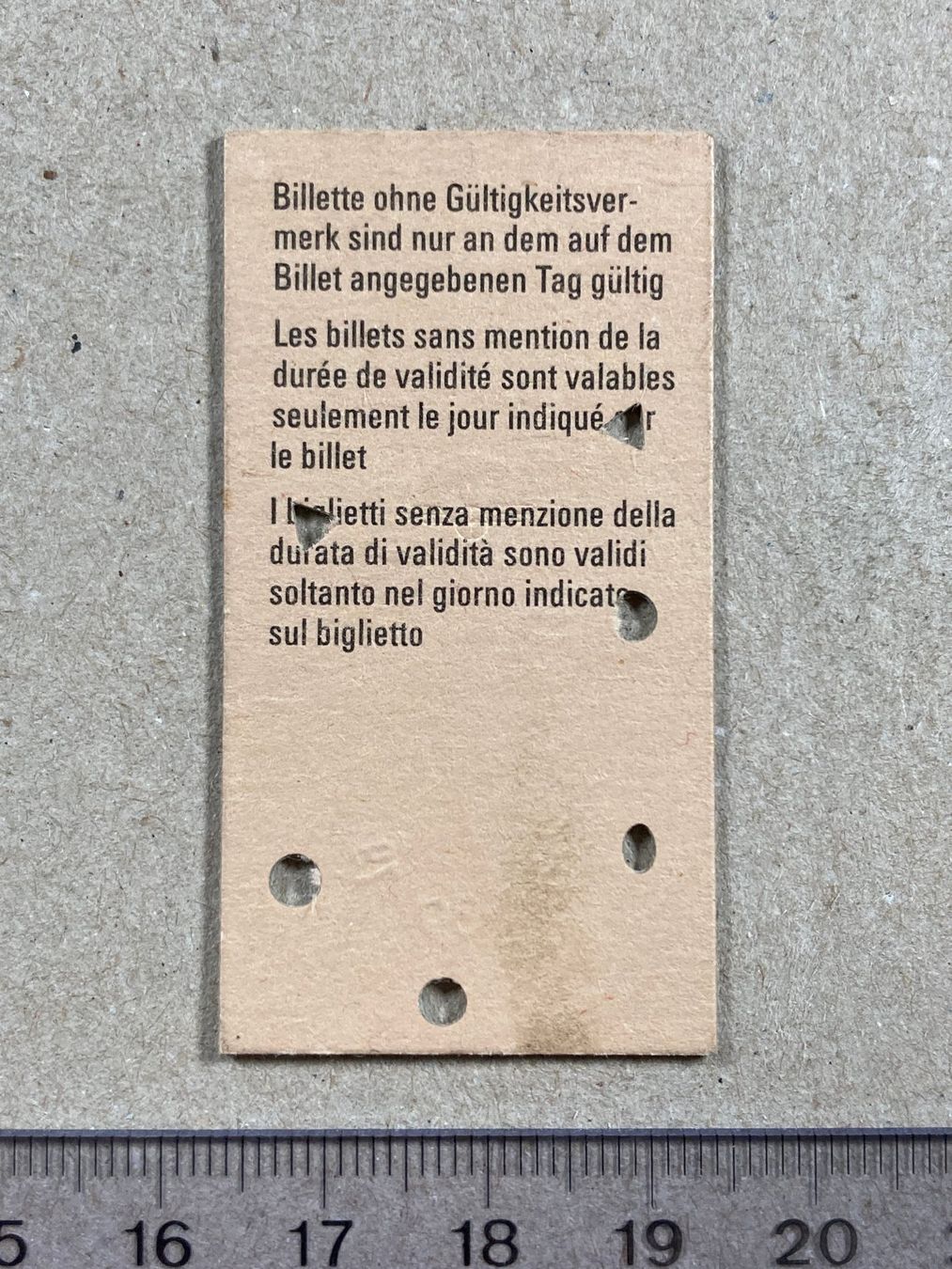 Biglietti: Baden - Zuoz, altes Bahn Billett, SBB – Usato da Lenzburg venduto da fh1 1