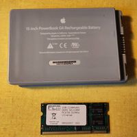 Batterie und RAM für Apple PowerBook G4 1.5 15"