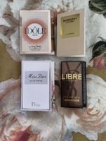 Set von 4 Original Parfum Proben / Tester (Dior, YSL, Burber