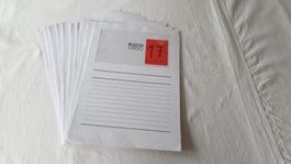 Sichthülle Papier weiss, Set zu 10 Stück