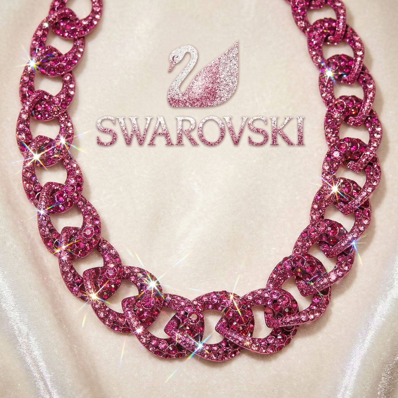 Swarovski Catenine: Swarovski Statement Kette limitiert, & original verpackt – Nuovo e nell'imballaggio originale da Kirchleerau venduto da Piroska05 2