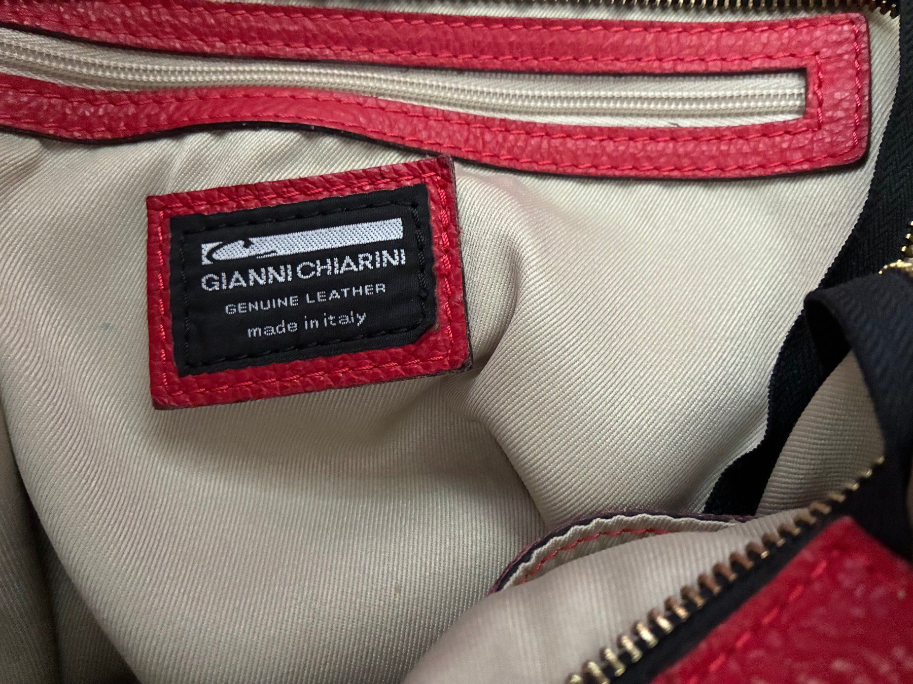 Gianni Chiarini Borse da donna: rote Ledertasche (Gianni Chiarini) – Usato da Zürich venduto da bca_p7s9 4