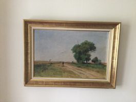 Tableau ancien Paysage Champêtre signé G. Castan