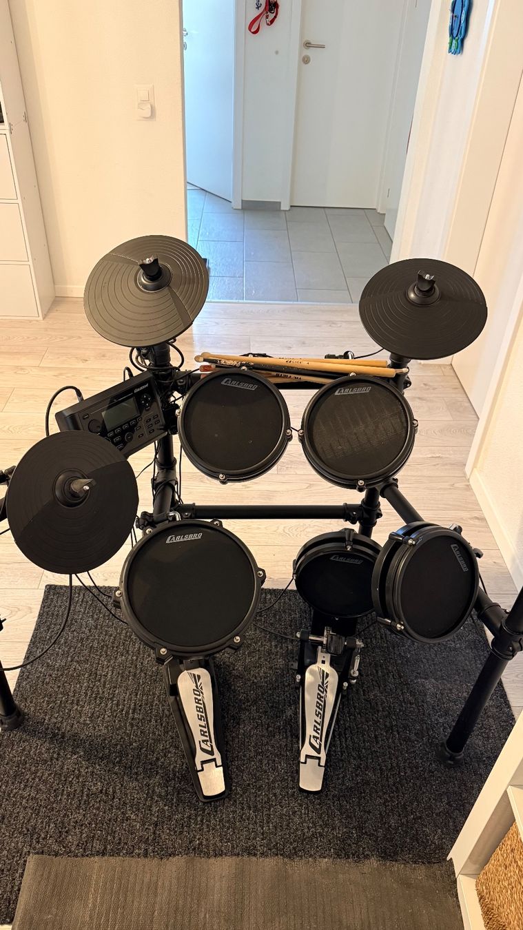 Musikinstrumente: Carlsbro CSD401 E-Drum Set (Mesh) inkl. Hocker & Sticks – Gebraucht aus Niederglatt ZH von Helloparty 6