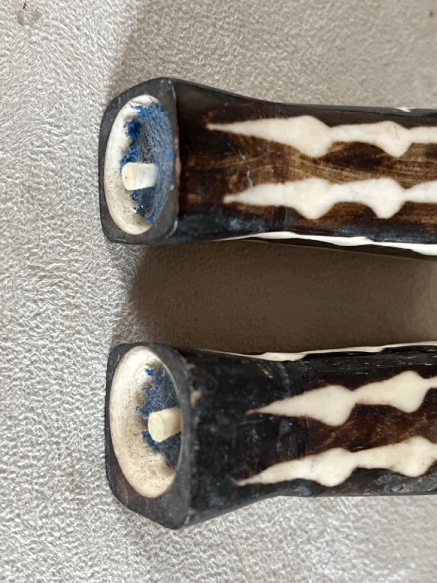 Geschirrsets: Salz & Pfeffer Set Zebra Pattern Natural Material – Gebraucht aus Colombier NE von andpsykz3 1