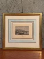 Antique Print of Rolle on Lake Leman, Switzerland, c1800