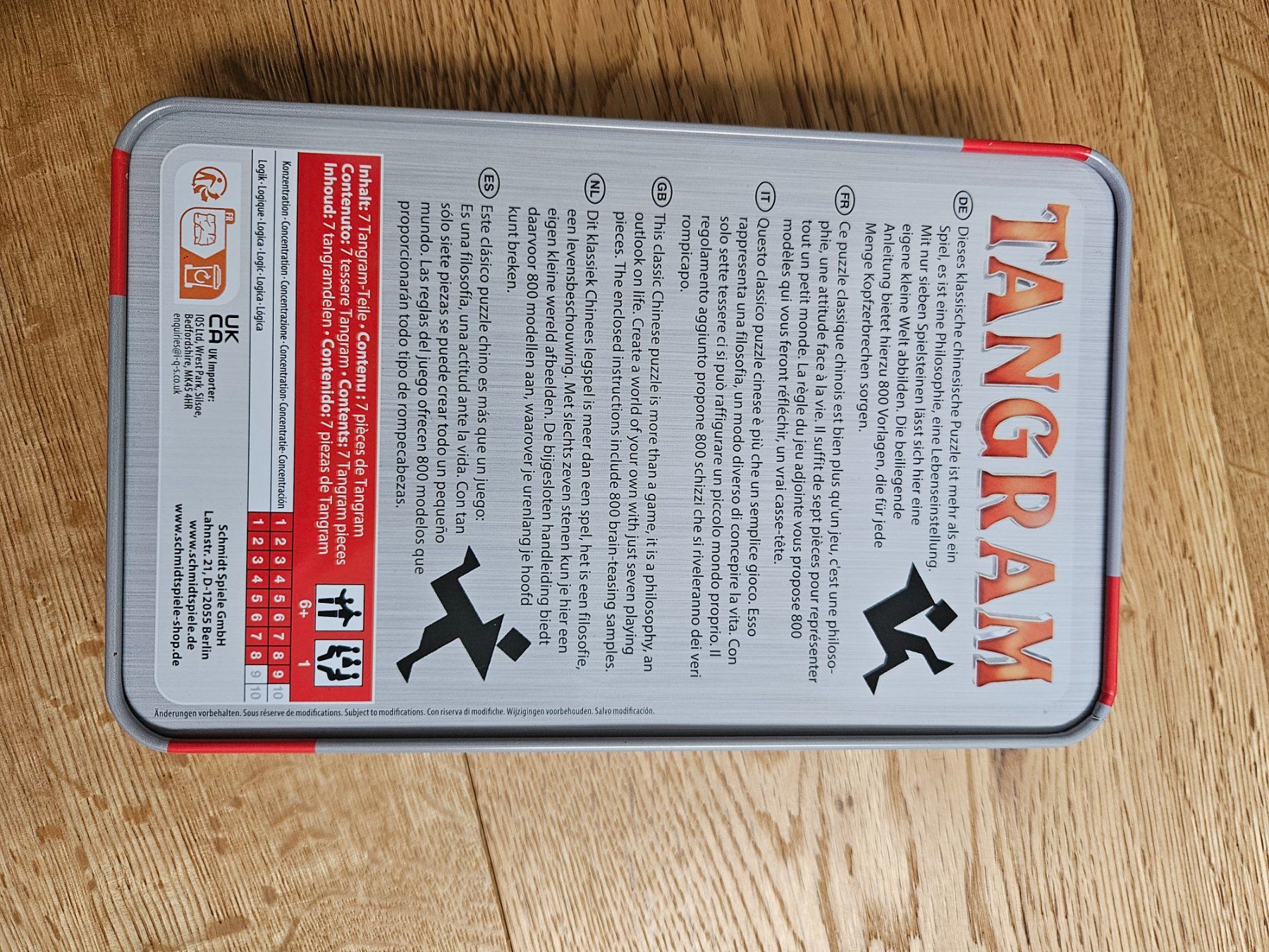 Giochi: Tangram Spiel von Schmidt, komplett, neu – Nuovo (secondo la descrizione) da Thalwil venduto da julia_jules 1
