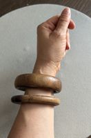 2 Holz Armreifen, Natur Schmuck, Top Zustand!