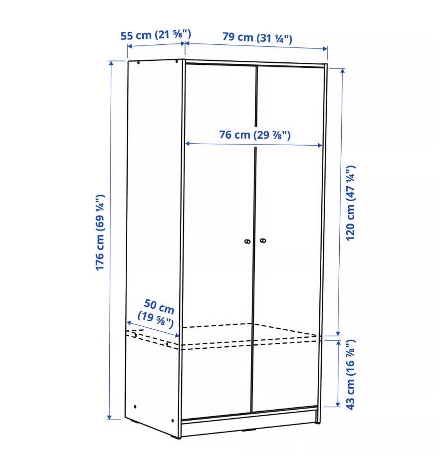 Ikea Armadi: Kleiderschrank ( IKEA KLEPPSTAD) – Usato da Zürich venduto da Ast_lk5b 2