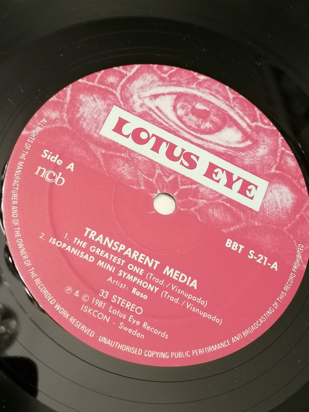 Schallplatten: LP - Rasa - Transparent Media - Vinyl – Gebraucht aus Basel von vintagecollector 3
